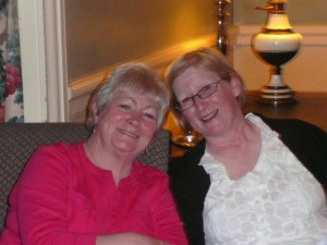 Our Lady President Gaby with Judy at weekend away at Ballymascanlon, March 2014